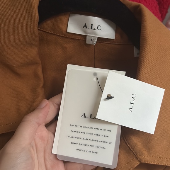 ALC Bronze Paisley Mini Dress Size 8 (NWT!) - Picture 3 of 5